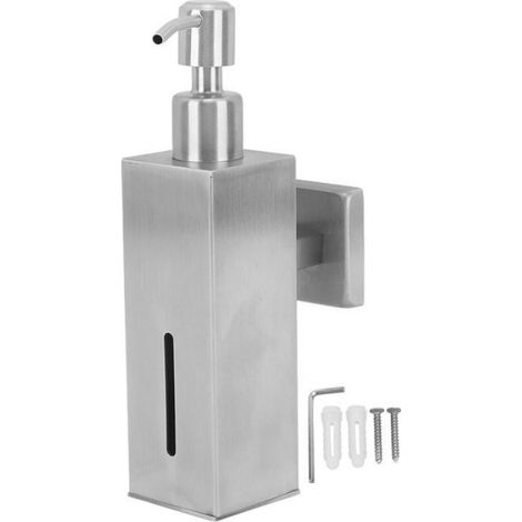 Distributeur De Savon - Acier Inoxydable 304 - Rechargeable - Antirouille - Pour Cuisine - 1 Piece (1/5)