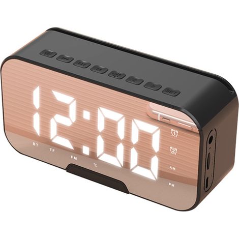 Sveglia digitale con display, numeri grandi, giorno della settimana, doppia sveglia, modalità feriale e festiva, luce notturna, dimmer, memoria interruzione di corrente, ideale per la camera da letto. (1/5)