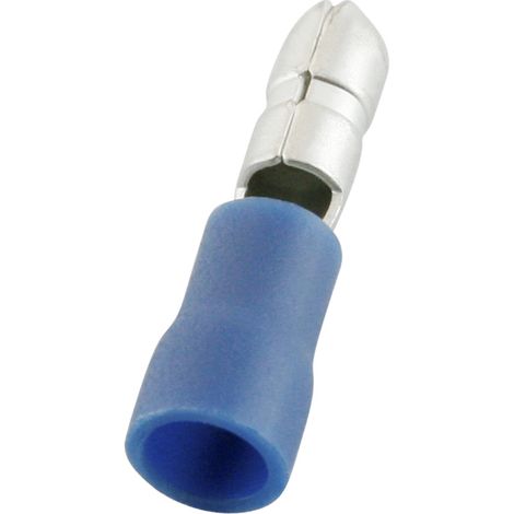 Cosse cylindrique à sertir RS PRO Isolé Mâle, Bleu 14AWG 2.5mm² 16AWG 1.5mm²