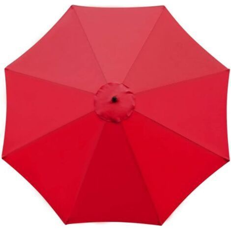 Replacement cover for parasol, 8 ribs, 3 m, waterproof, anti-UV, replacement fabric - Red (1/5)