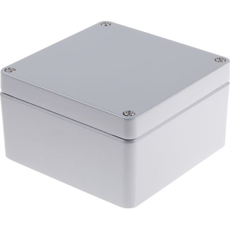 Boîtier RS PRO en Fonte d'aluminium, 160 x 160 x 91mm, Gris IP66 ( Prix pour 1 ) (1/2)