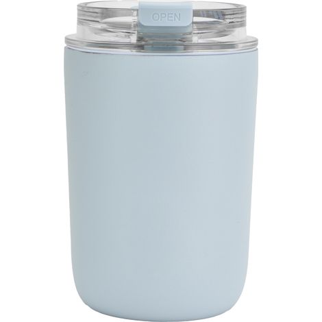 Tasse Isotherme en Acier Inoxydable 280ml, Portable Grande Capacité pour Cadeau d'Anniversaire - Bleu (1/5)