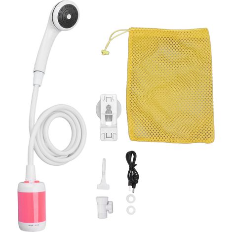 Douche électrique Portable, Camping en plein air, SPA, voiture, lavage d'animaux, plantes, arrosage de légumes, rose