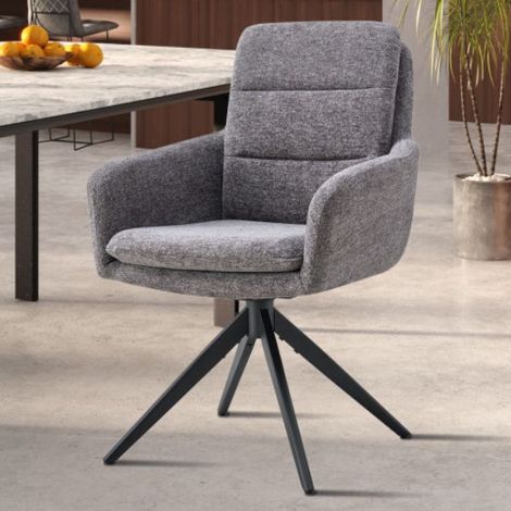 Chaise Isolde  59 x 65 x 93 cm  Gris foncé (1/5)