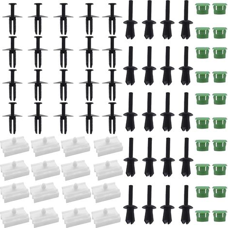 Lot de 80 clips de seuil latéral, clips pour seuil latéral B E36, clips de seuil latéral B E46