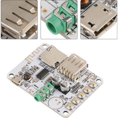 Module récepteur audio sans fil Bluetooth 4.1, circuit imprimé amplificateur pour haut-parleur de voiture sans perte (1/5)