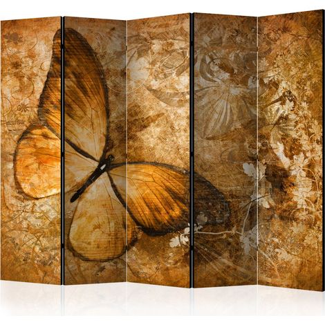 Paravento - butterfly (sepia) II [Room Dividers] - 225x172 (1/4)