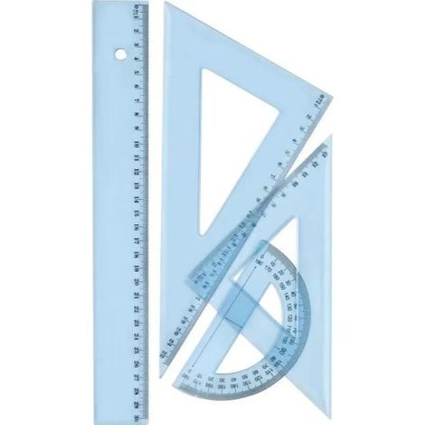 Kit tracciatura wonday plastica traslucida 30 cm precisione