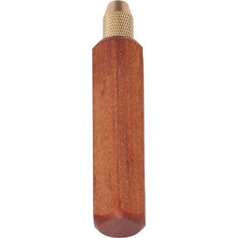 Poignée de scie manuelle amovible et antidérapante en bois pour scies de jardin et de bûcheronnage, type hexagonal court (1/5)