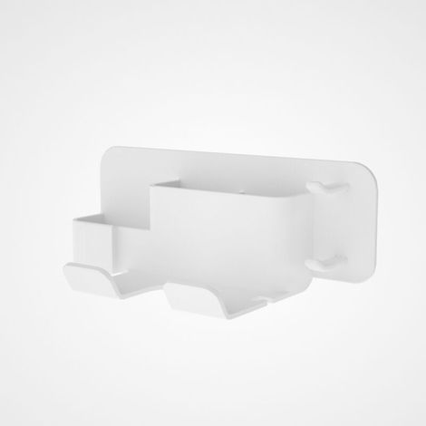 Support de sèche-cheveux Support de rangement pour sèche-cheveux en silicone(Blanc) (1/5)