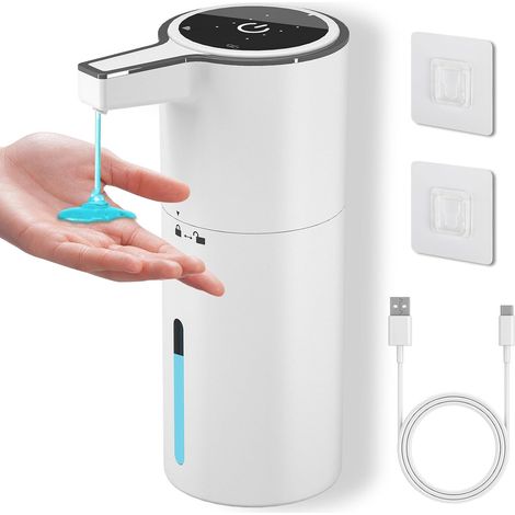Automatischer Flüssigseifenspender, Wandmontage, 400 ml (Weiß) (1/5)