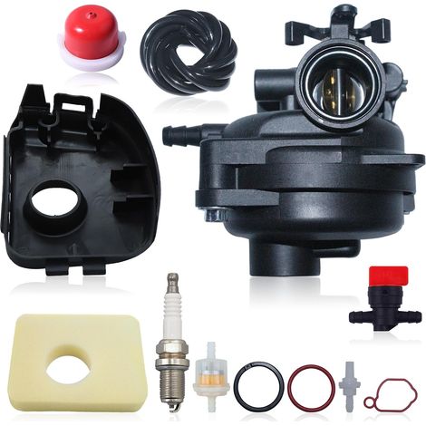 1 Kit Carburateur, Pièces Rechange, Filtre Air, Bougie, Tuyau, Pour Tondeuse Briggs Stratton (1/5)