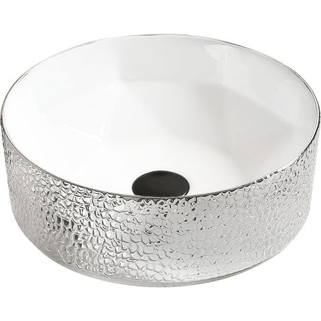 Mexen Clarisa lavabo sobre encimera 41 x 41 cm, blanco/plata - 22074154 (1/2)
