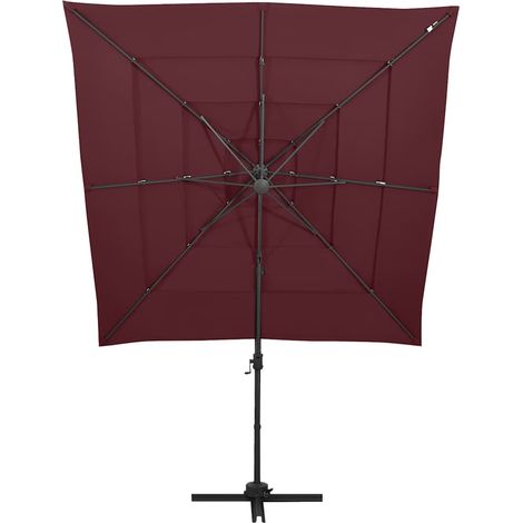 Maison Exclusive - Sonnenschirm mit Aluminium-Mast 4-lagig Bordea (1/5)