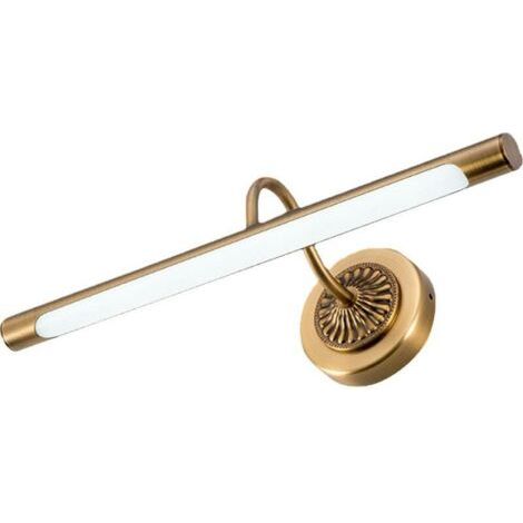 LED miroir lumière salle de bains rétro en laiton lampe de vanité applique murale lampe de table de vanité, 45.5CM-8W, 4000-4200K (1/4)