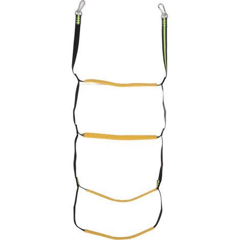Échelle de Corde Pliable 4 Marches pour Bateau, Kayak et Canot Pneumatique - Escalier d'Embarquement Portable