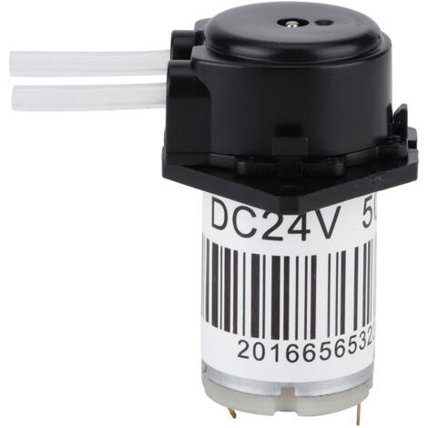Pompe péristaltique noire, plate et mini avec tube en silicone, pompe à eau auto-amorçante adaptée à l'analyse en laboratoire (12V)