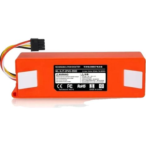 Batterie pour aspirateur robot, capacité de 5200mAh, compatible avec les modèles, 14.4V 6500mAh (1/2)