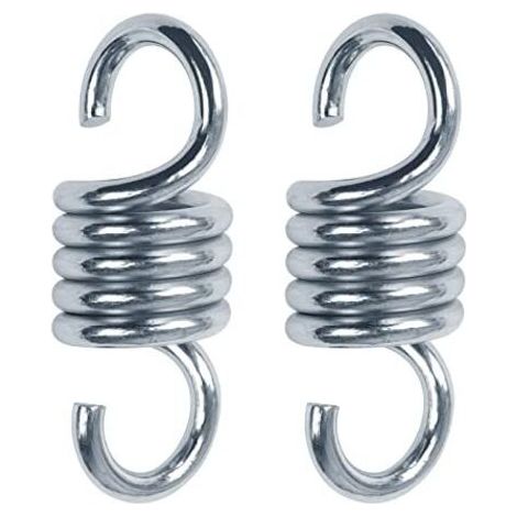 FENOPLASTICA2 pièces Crochets de Suspension 317,5 Kilogram Poids Ressort de Hamac Supporté Chaise à Ressort pour Chaises de Porche Balançoires à Suspendre (1/4)