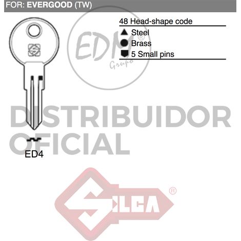 LLAVE DE ACERO PARA CILINDRO ED4 - EVER GOOD