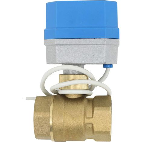 1 Vanne 2 voies motorisée, 220V, Robinet à boisseau sphérique, 1/2-2 pouce, Chauffage (1/3)