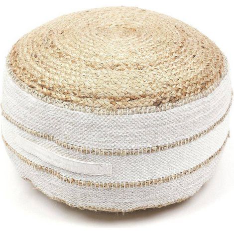 Today Modell Baumwolle Jute Pouf Beige 50 cm (1/3)