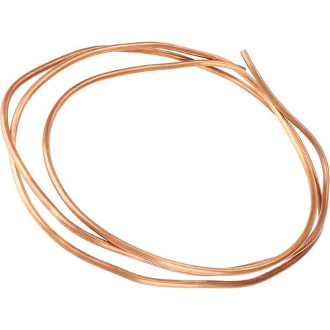 Tube rond en cuivre, tube en cuivre souple, 2 m T2 en cuivre souple, diamètre intérieur : 4 mm, diamètre extérieur : 5 mm, épaisseur : 0,5 mm, pour le refroidissement (1/5)
