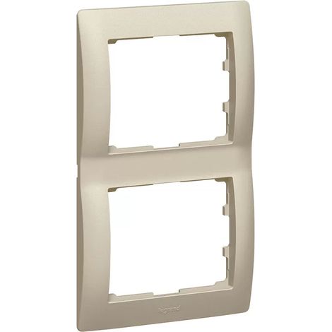 Legrand RAHMEN 2-FACH VERTIKAL TITAN (771406 GALEA TI) (1/2)