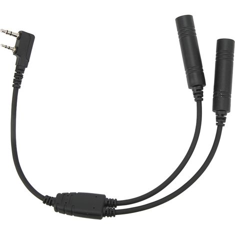 Adaptateur Radio pour talkie-walkie, Port K à 2 broches, câble d'extension mâle vers U 174/U, remplacement de casque pour Baofeng (1/5)