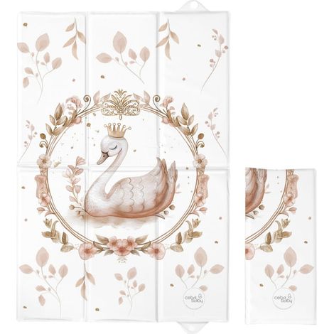 Fasciatoio pieghevole 60x40 cm, stile glamour, Ceba Baby
