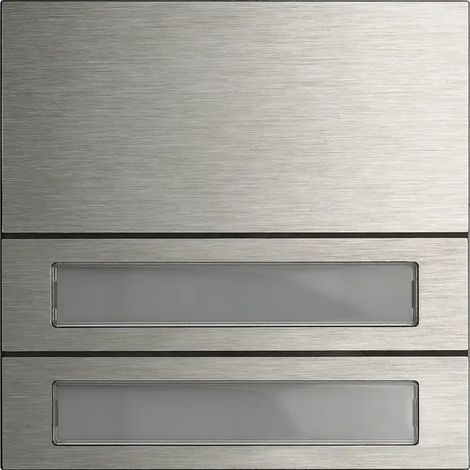 Gira Módulo de pulsador de llamada 2f System 106 Acero inoxidable [5532920], 5532 920