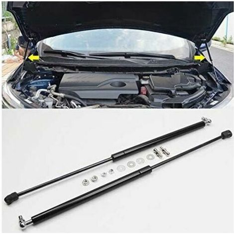 Pour Kadjar 2015 - 2021 Avant Amortisss Extensibles Auto Verin hydraulique Amortiss Vérins à Gaz Acier Inoxydable Amortisss Accessoire Auto 1 jeu Pièce de rechange pour voiture (1/4)