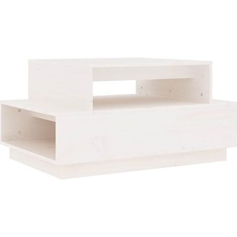 Maison Exclusive - Mesa de centro madera maciza de pino blanco 80 (1/5)