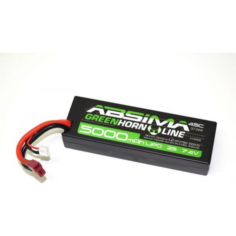 Absima Batteria ricaricabile LiPo 7.4 V 5000 mAh Numero di celle: 2 50 C Box Hardcase Sistema a spina a T