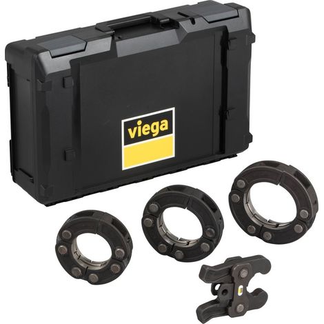 Viega Set catena di pressatura, per d 76,1–108mm rame, bronzo rosso, acciaio inossidabile modello 2297.3XL, 362959