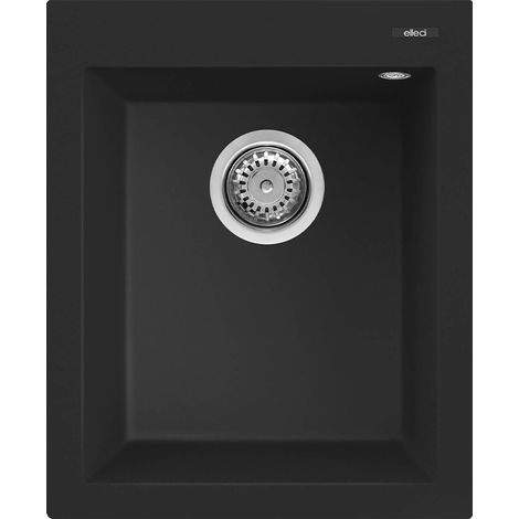 Lavello QUADRA 100 41X50 1 vasca BLACK 86 (1/3)