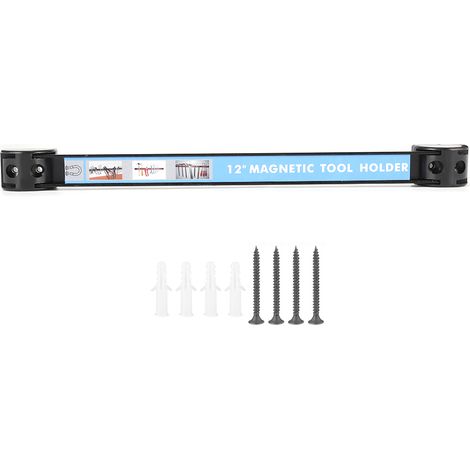 Barre aimantée magnétique pour rangement d'outils, étagère connectable 30 cm, atelier garage, bande de fixation (1/5)