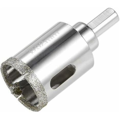 Broca de diamante para taladrar vidrio y azulejos de cerámica, 32 mm (1/5)