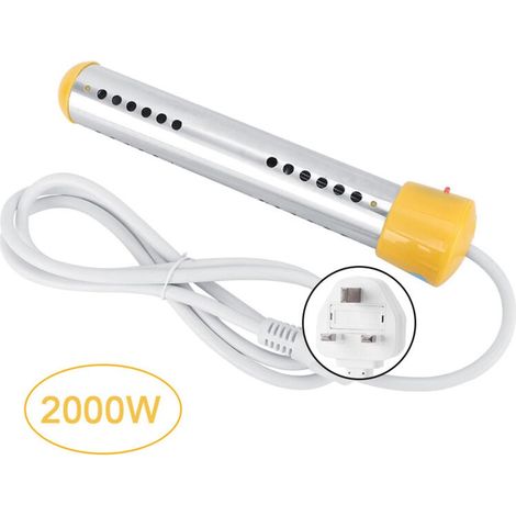 Calentador eléctrico de inmersión, 1,5 m, 2000 W, protección contra quemaduras, hervidor, hervidor de viaje, 220 V, Gran Bretaña (1/5)