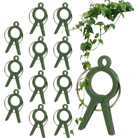 Clips pour plantes de soutien, grande taille pour fleurs et vignes, clips réutilisables pour le jardinage de tomates et légumes (1/5)