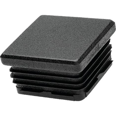 FORTAPS cantonera cuadrada 60mm interior  negra , Contera cuadrada interior estriada.15-60N-Polietileno de baja densidadTamaño 60mmColor negro.