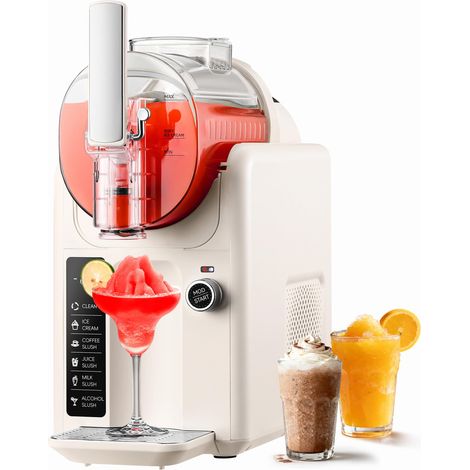 Machine à granités - 2 l - Pour 5 fonctions : crème glacée, milkshake, margaritas, frappé à café, jus de frappe, technologie de congélation rapide en 30 minutes, sans glace, autonettoyante (1/5)