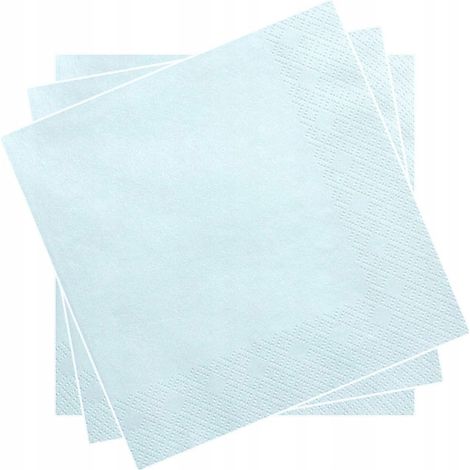 Servilletas de 3 capas, 20 unidades, azul claro (1/2)
