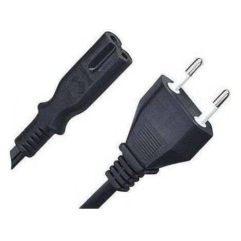 Câble d'alimentation Euro Type C pour C7 GREEN LYCA, 1,5 m, 250 V/10 A - Noir (1/2)