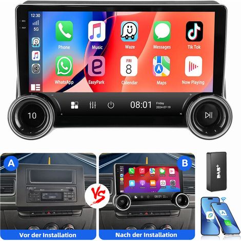 Autoradio Android 15 pour Renault Master III Opel Movano B Nissan NV400 GPS 2+64G DAB
