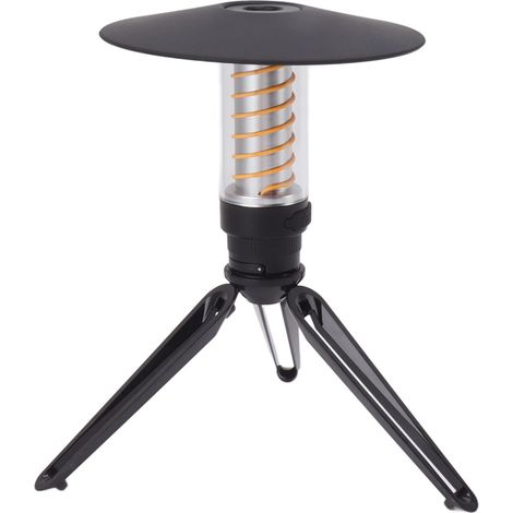 Wiederaufladbare, tragbare LED-Campinglampe mit Stativ, wasserdicht für den Outdoor-Einsatz, Zeltbeleuchtung, regensicheres Dach, weiß, 1 Stück (1/5)