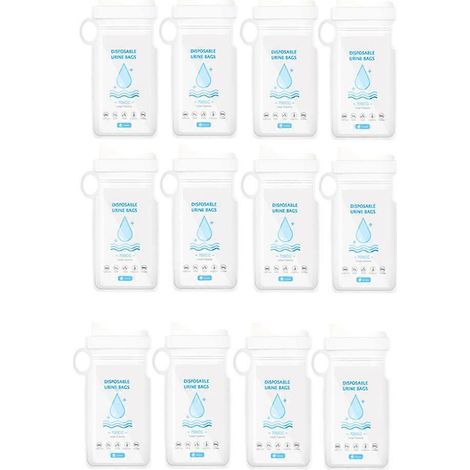 Lot de 12 sacs à vomi portables de voyage d'urgence pour voiture, 700 cc, mini toilettes mobiles jetables. (1/5)