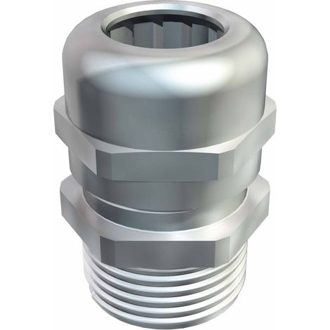 OBO Bettermann Raccord de câble avec long filetage de raccordement M20 Laiton nickelé, 2086123 (1/2)