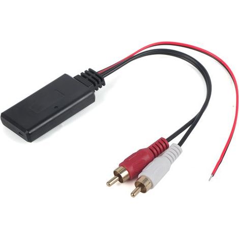 Adaptateur Bluetooth sans fil universel, entrée audio AUX, 2 câbles auxiliaires RCA, connexion autoradio (1/5)