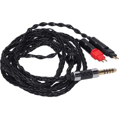 Câble audio symétrique à 8 conducteurs OCC plaqué argent à double aiguille pour Sennheiser HD600 HD5804,4 mm (1/5)
